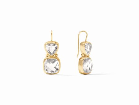 [Julie Vos] Aquitaine Earring-Clear Crystal Online