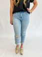 [Judy Blue] Mid Waist Boyfriend Cuffed Denim Online