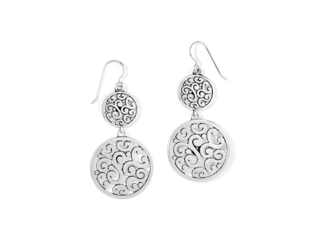 Contempo Medallion Duo French Wire Earrings Fashion