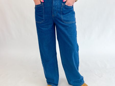 [Entro} Elevated Blues Denim Pants Online Sale