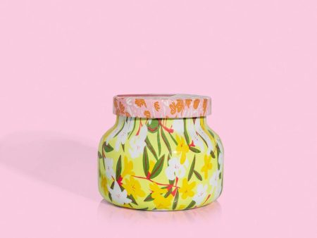 [Capri Blue] Aloha Orchid Pattern Play Petite Jar-8 oz. For Sale