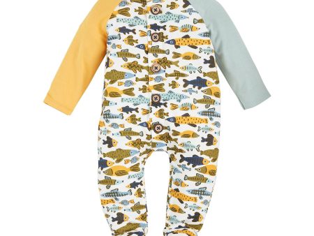 [Mud Pie] Fish Glow Raglan Sleeper Supply