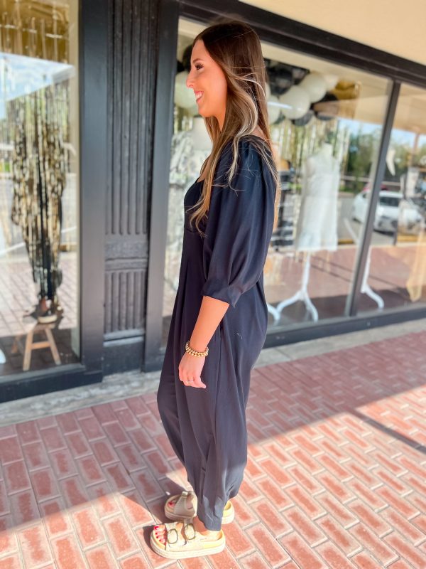 The Adriana Pleated Jumpsuit on Sale