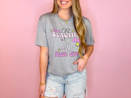 [Jane Marie] It s A beautiful Day To Save Lives-T-Shirt Supply