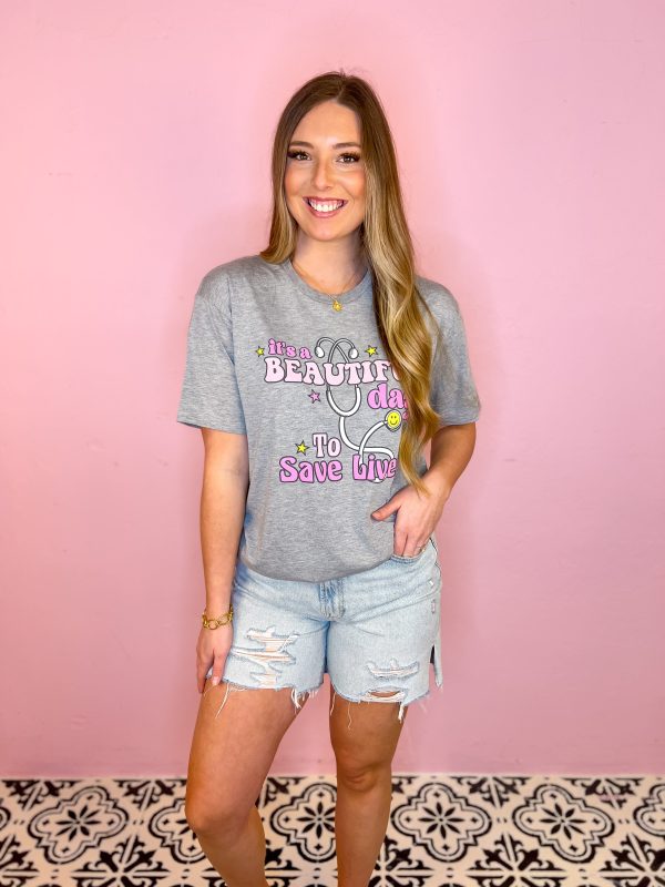 [Jane Marie] It s A beautiful Day To Save Lives-T-Shirt Supply