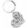 [Brighton] Madrid Heart Key Fob-Silver For Sale