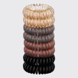 Spiral Hair Ties 8 Pack - Brunette Online now