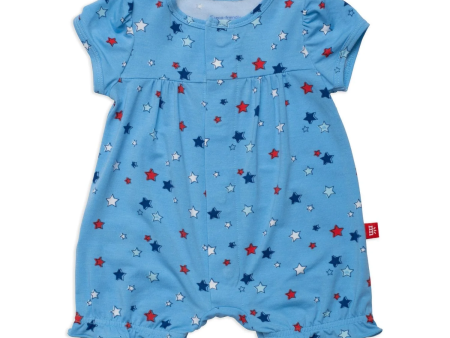 [Magnetic Me] Red White and Bluetiful Girl Romper For Sale