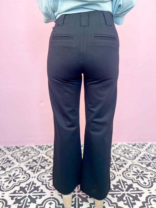 Downtown Basics Flare Pants-Black Online Sale