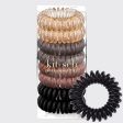 Spiral Hair Ties 8 Pack - Brunette Online now