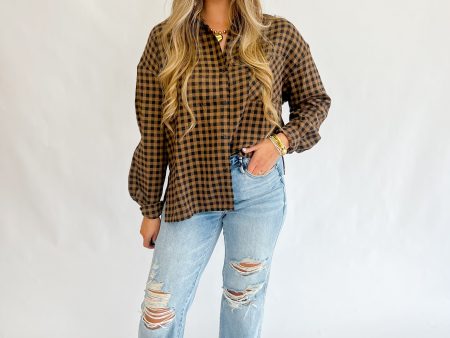 Common Sense  Gingham Top on Sale