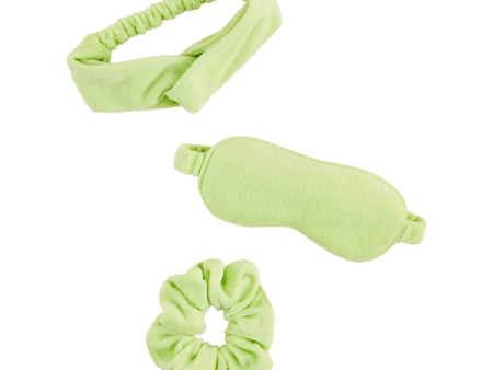 [Mud Pie] Terrycloth Self Care Gift Set-Lime Online