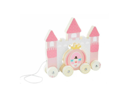 [Mud Pie] Wooden Pull Toy On Wheels Hot on Sale