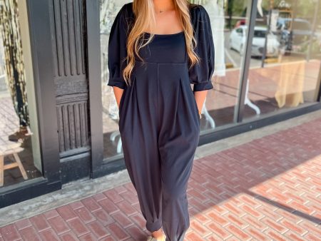 The Adriana Pleated Jumpsuit on Sale