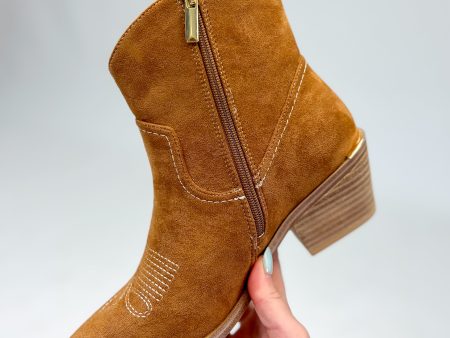 [Corky s] Quittin Time Bootie-Tobacco Faux Suede Online Sale