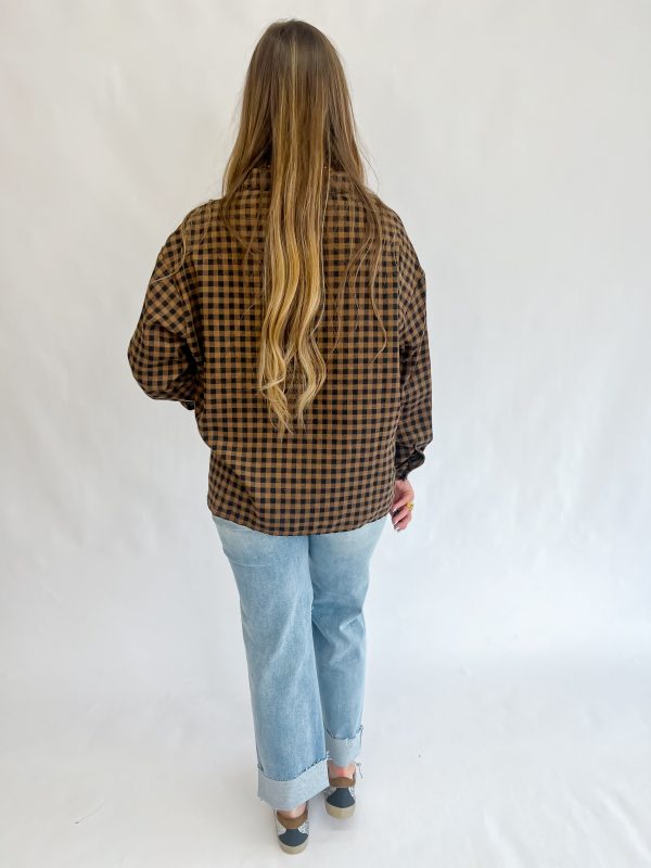 Common Sense  Gingham Top on Sale