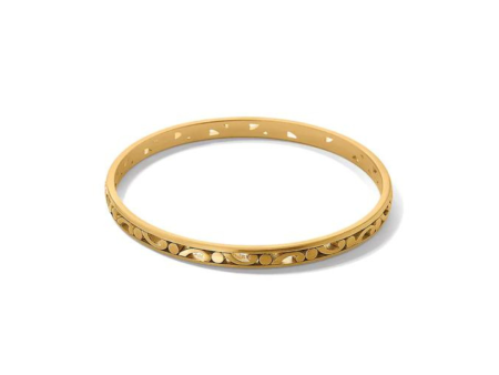 Contempo Slim Bangle-Gold Discount