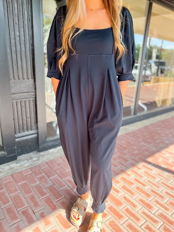 The Adriana Pleated Jumpsuit on Sale