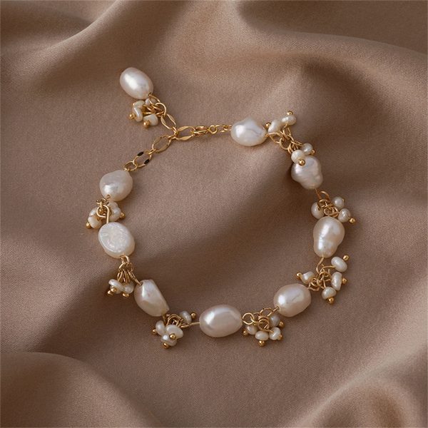 Pearl & 18K Gold-Plated Botany Station Bracelet Supply