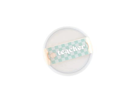 Teacher Tumbler Lid Tag Online now