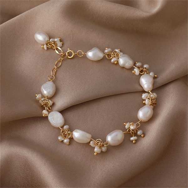 Pearl & 18K Gold-Plated Botany Station Bracelet Supply