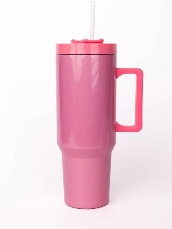 [Mary Square] 30 oz To-Go Tumbler Pearlized Pink Sale