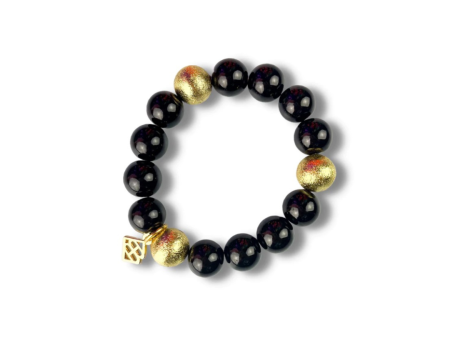 Black Beaded Brianna Bracelet Fashion