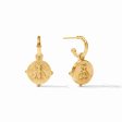 [Julie Vos] Honeybee Hoop & Charm Earrings-Iridescent Rose on Sale