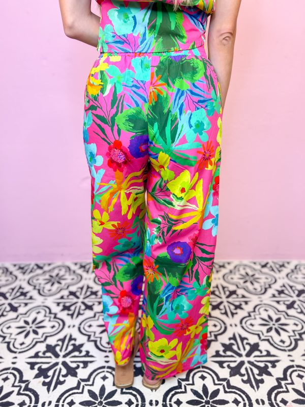 Tropical Days Wide Leg Pants Online now