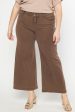 Don t Let Me Go Wide Leg Pant-Brown For Discount