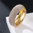 Cubic Zirconia & 18K Gold-Plated Bangle For Discount