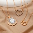 Clear Crystal & Cubic Zirconia 18K Gold-Plated Oval Pendant Necklace Set Hot on Sale