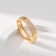 Cubic Zirconia & 18K Gold-Plated Arrow Bangle Online Hot Sale