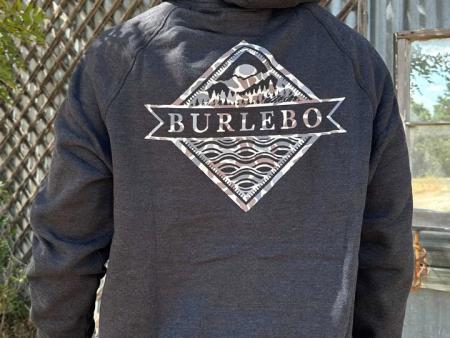 {Burlebo} Fleece Hoodie-Camo Signature Logo For Cheap