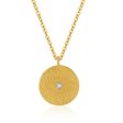 Cubic Zirconia & 18K Gold-Plated Evil Eye Pendant Necklace Cheap