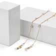 Pearl & 18K Gold-Plated Celestial Station Glasses Chain For Cheap