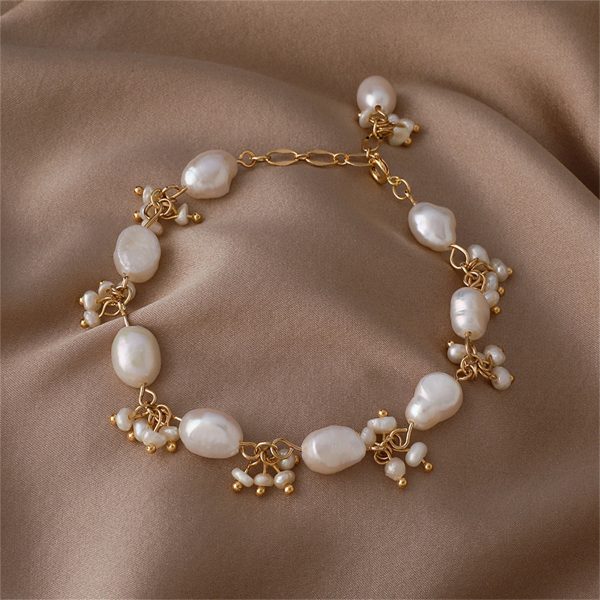 Pearl & 18K Gold-Plated Botany Station Bracelet Supply