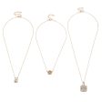 Crystal & Cubic Zirconia 18K Gold-Plated Flower Pendant Necklace Set Online Sale