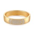 Cubic Zirconia & 18K Gold-Plated Arrow Bangle Online Hot Sale