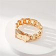 Cubic Zirconia & 18K Gold-Plated Belt Bracelet Online now