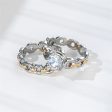 Crystal & Two-Tone Chain Ring Set Hot on Sale