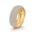 Cubic Zirconia & 18K Gold-Plated Bangle For Discount