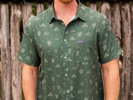 [Burlebo] Performance Button Up - Out West Online now