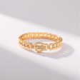 Cubic Zirconia & 18K Gold-Plated Belt Buckle Bangle on Sale