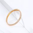 Cubic Zirconia & 18K Gold-Plated Bangle Bracelet Discount