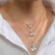 Crystal & Cubic Zirconia 18K Gold-Plated Flower Pendant Necklace Set Online Sale