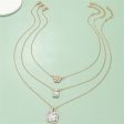 Crystal & Cubic Zirconia 18K Gold-Plated Flower Pendant Necklace Set Online Sale