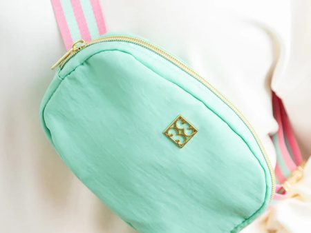 [Mary Square] Luxe Crossbody Bag-Mint on Sale