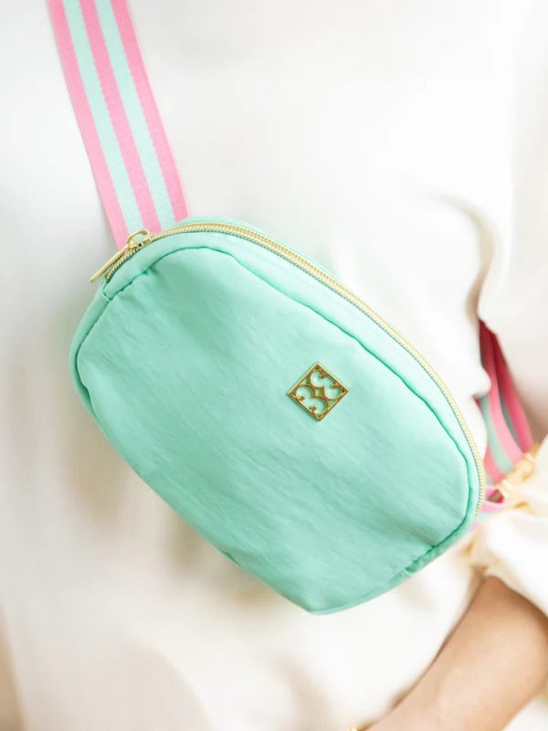 [Mary Square] Luxe Crossbody Bag-Mint on Sale