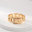 Cubic Zirconia & 18K Gold-Plated Belt Bracelet Online now